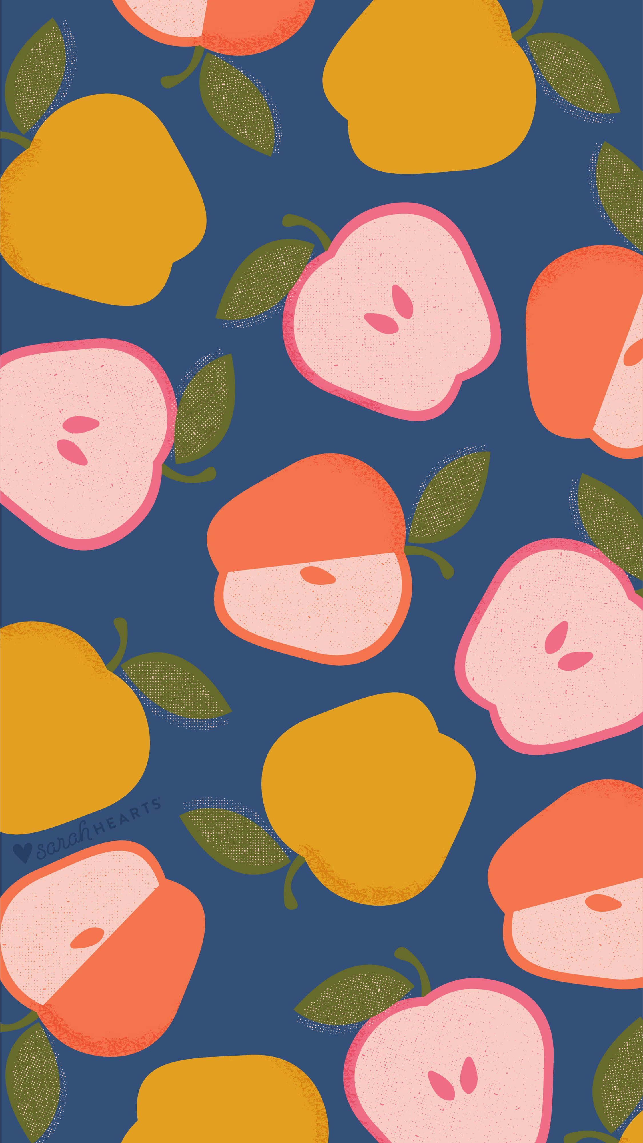 September iPhone, apples, warm tones, 4K Phone Wallpaper