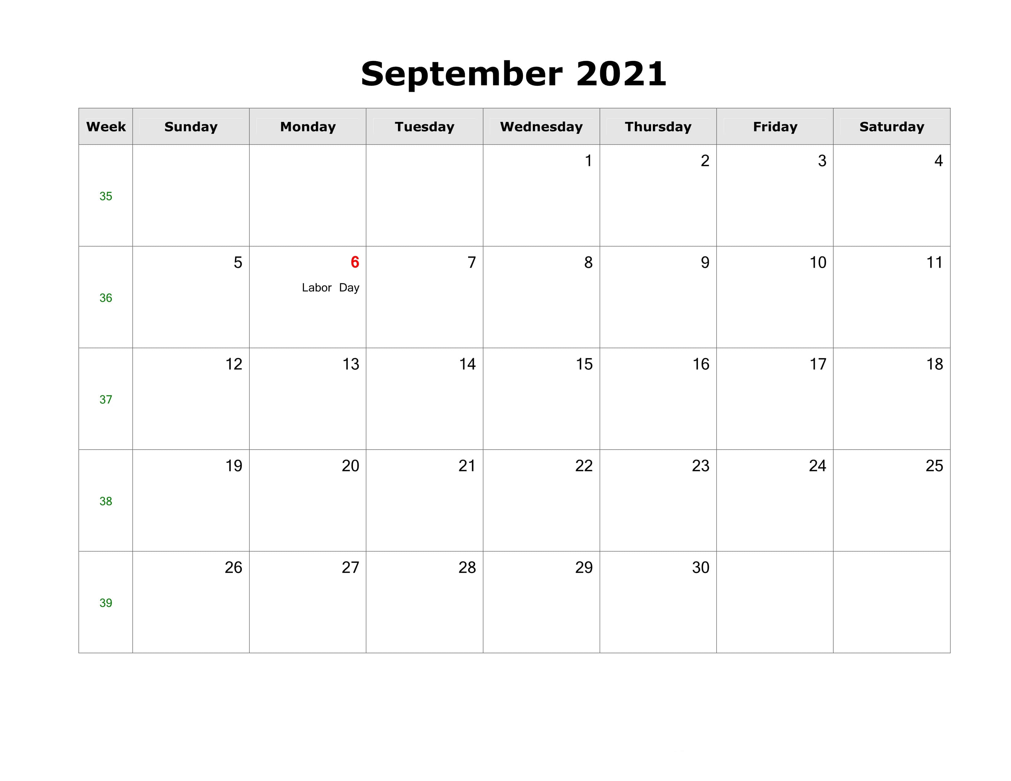September 2021, Labor Day, Monday the 6th, 2K Desktop Wallpaper