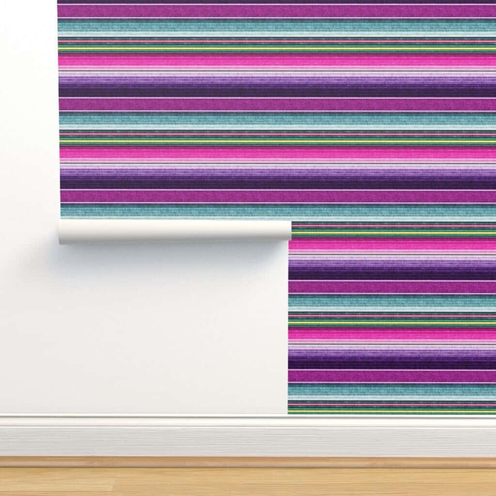 Serape, purple, blue, SD Desktop Wallpaper