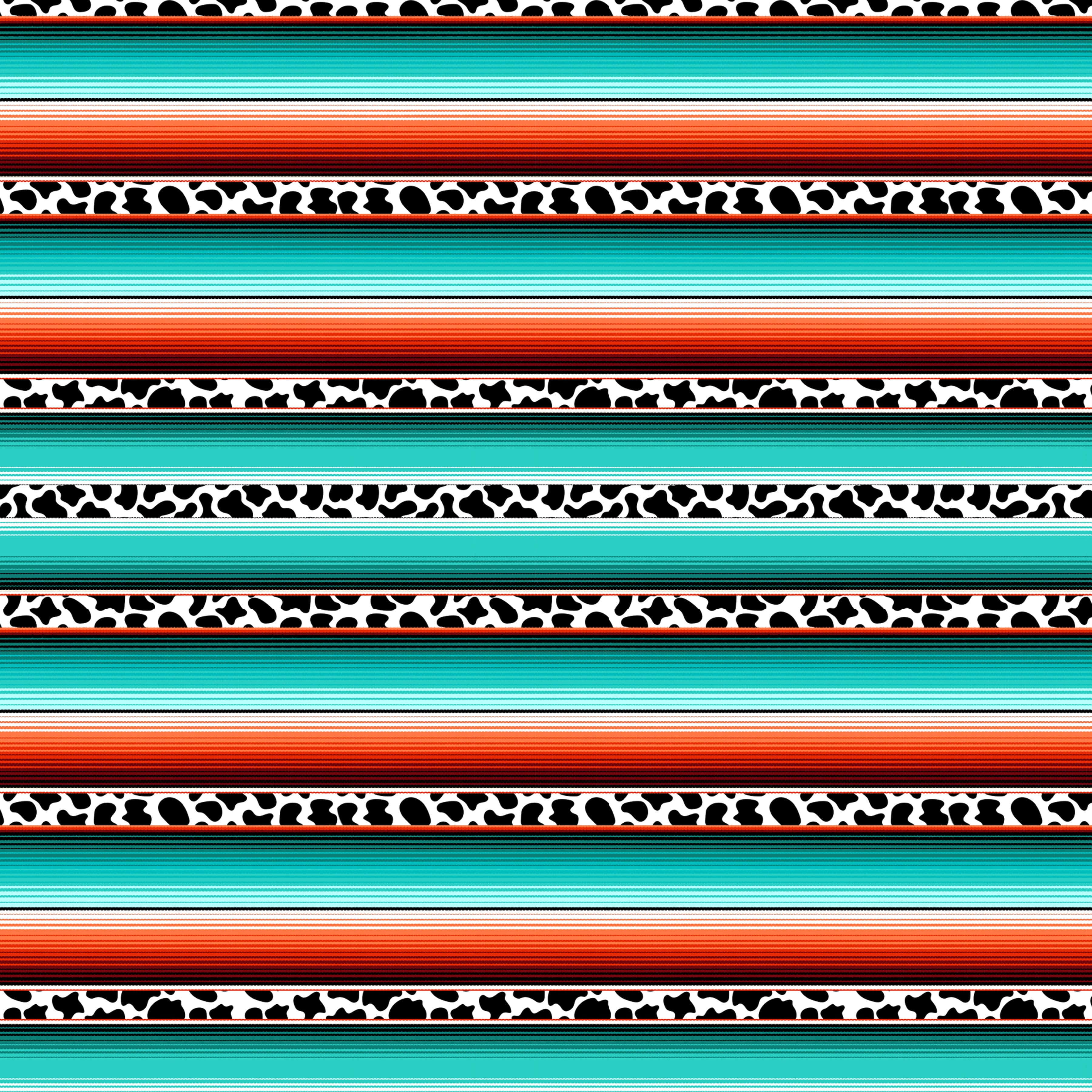 Serape, black and white stripes, teal, 2K Desktop Wallpaper