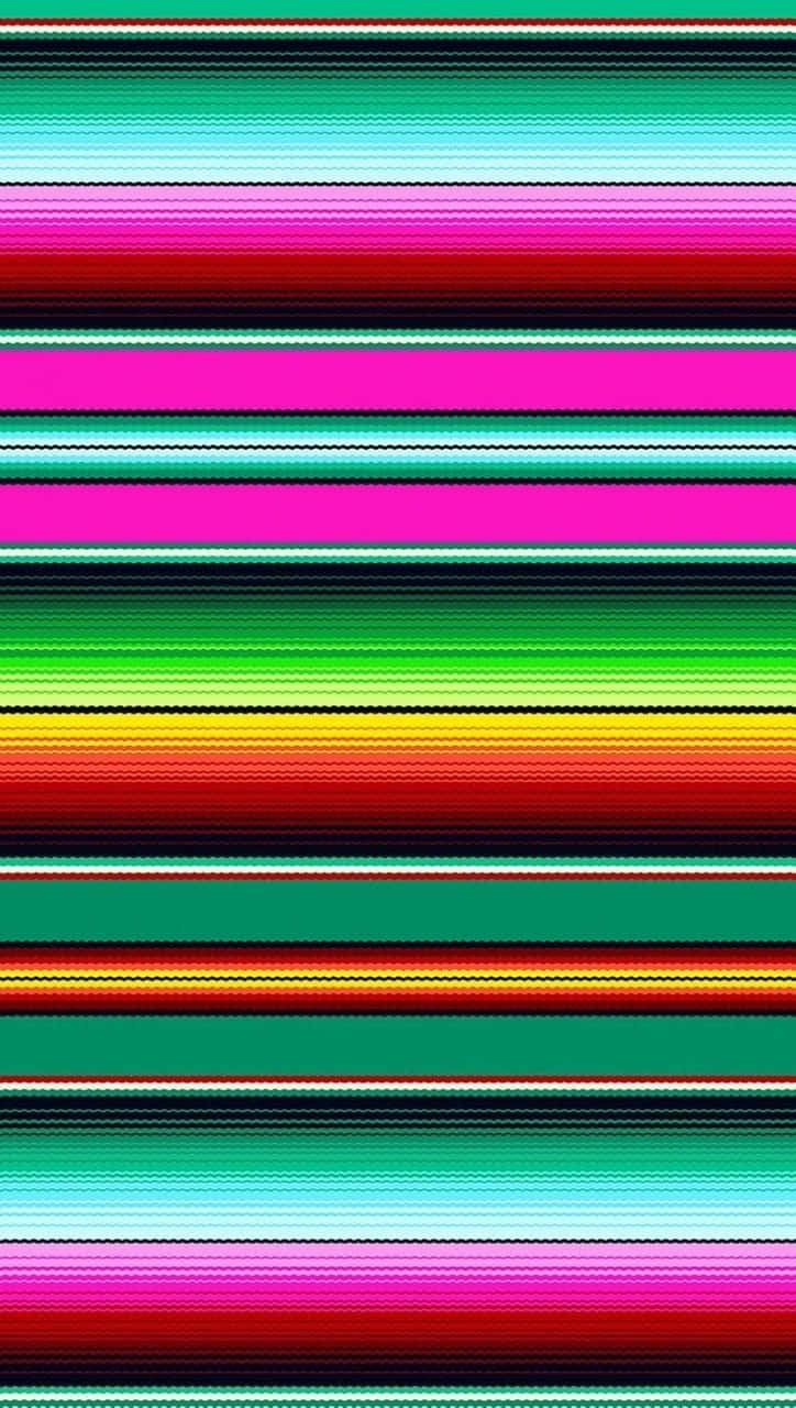 Serape, multicolored horizontal stripes, bold hues of pink green and red, HD Phone Wallpaper