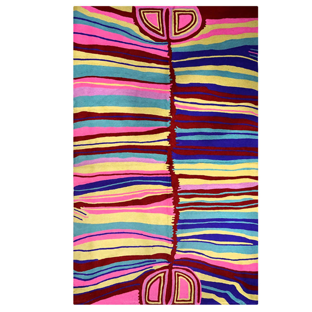 Serape, pink, yellow, SD Desktop Wallpaper