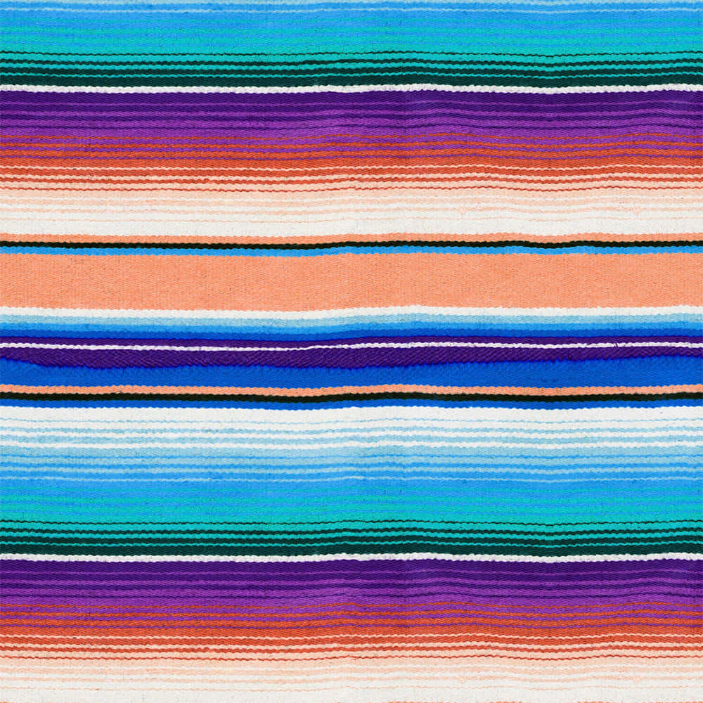 Serape, beige stripes, teal purple orange, SD Desktop Wallpaper