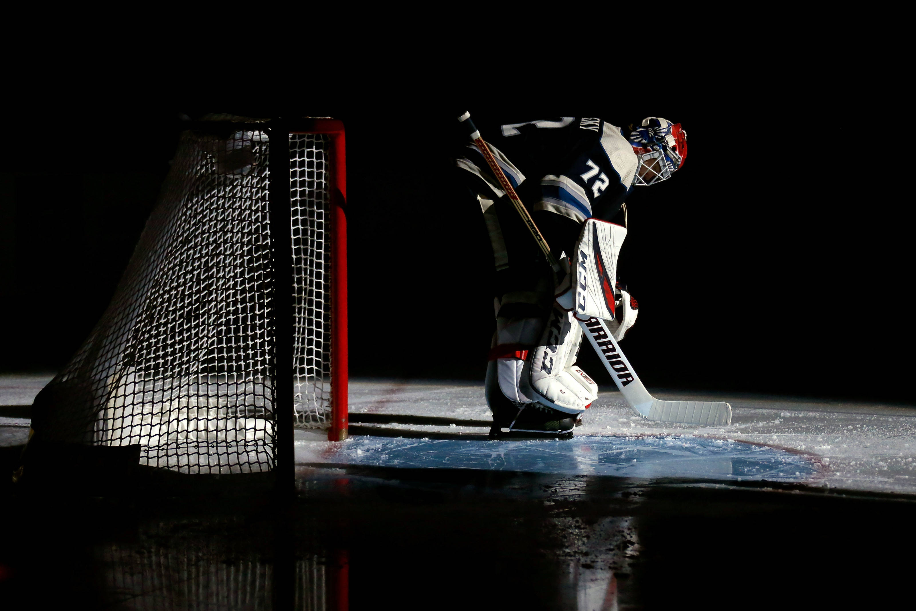 Sergei Bobrovsky, hockey goalie, full gear, 2K Desktop Wallpaper