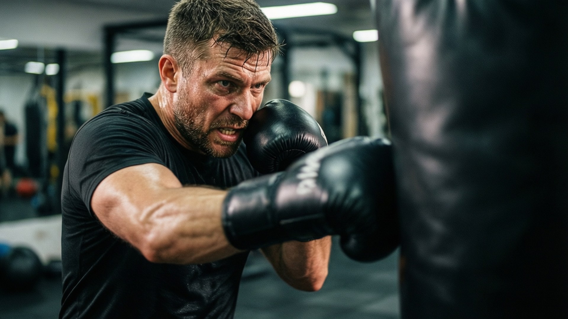 Sergei Kharitonov, heavy bag, Full HD Desktop Wallpaper