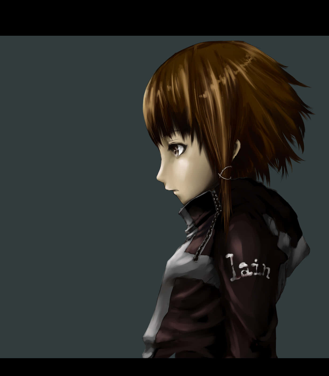 Serial experiments lain, brown hair, hoop earring, HD Phone Wallpaper