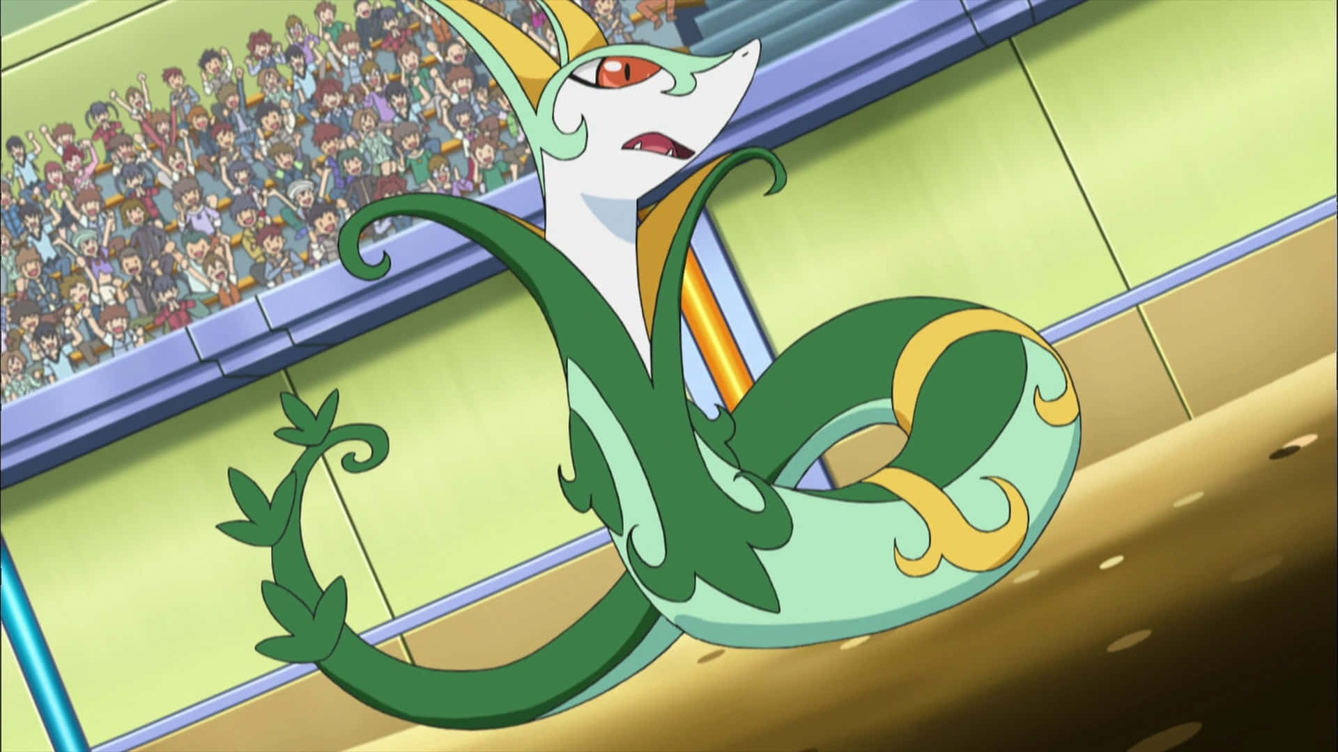 Serperior, battle arena, stadium, Full HD Desktop Wallpaper