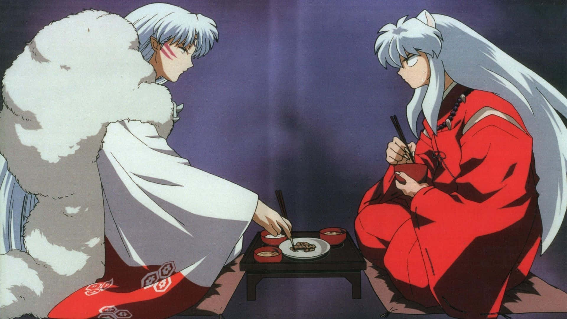 Sesshomaru, silver hair, anime characters, Full HD Desktop Wallpaper