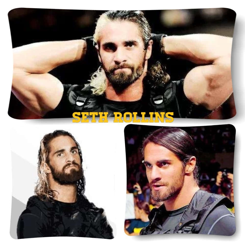 Seth Rollins, wrestler, flexing, SD Desktop Wallpaper