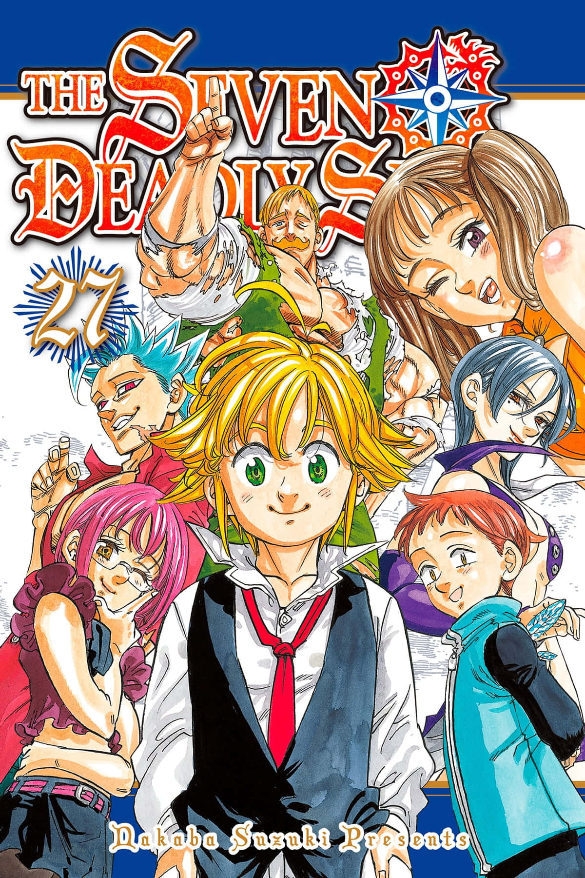 The Seven Deadly Sins, anime cover art, blonde protagonist, HD Phone Wallpaper