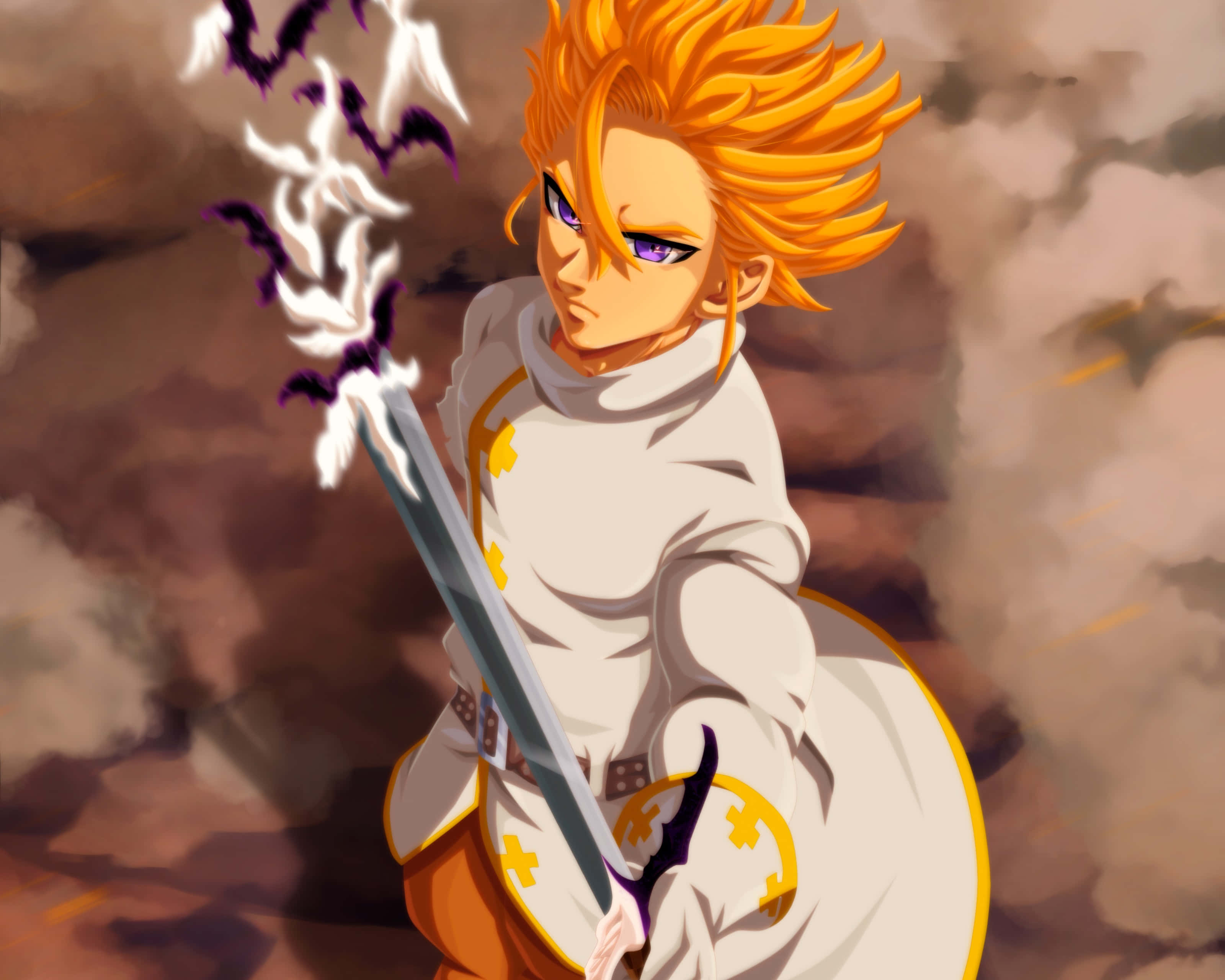 Seven Deadly Sins, Arthur Pendragon, anime series, 2K Desktop Wallpaper
