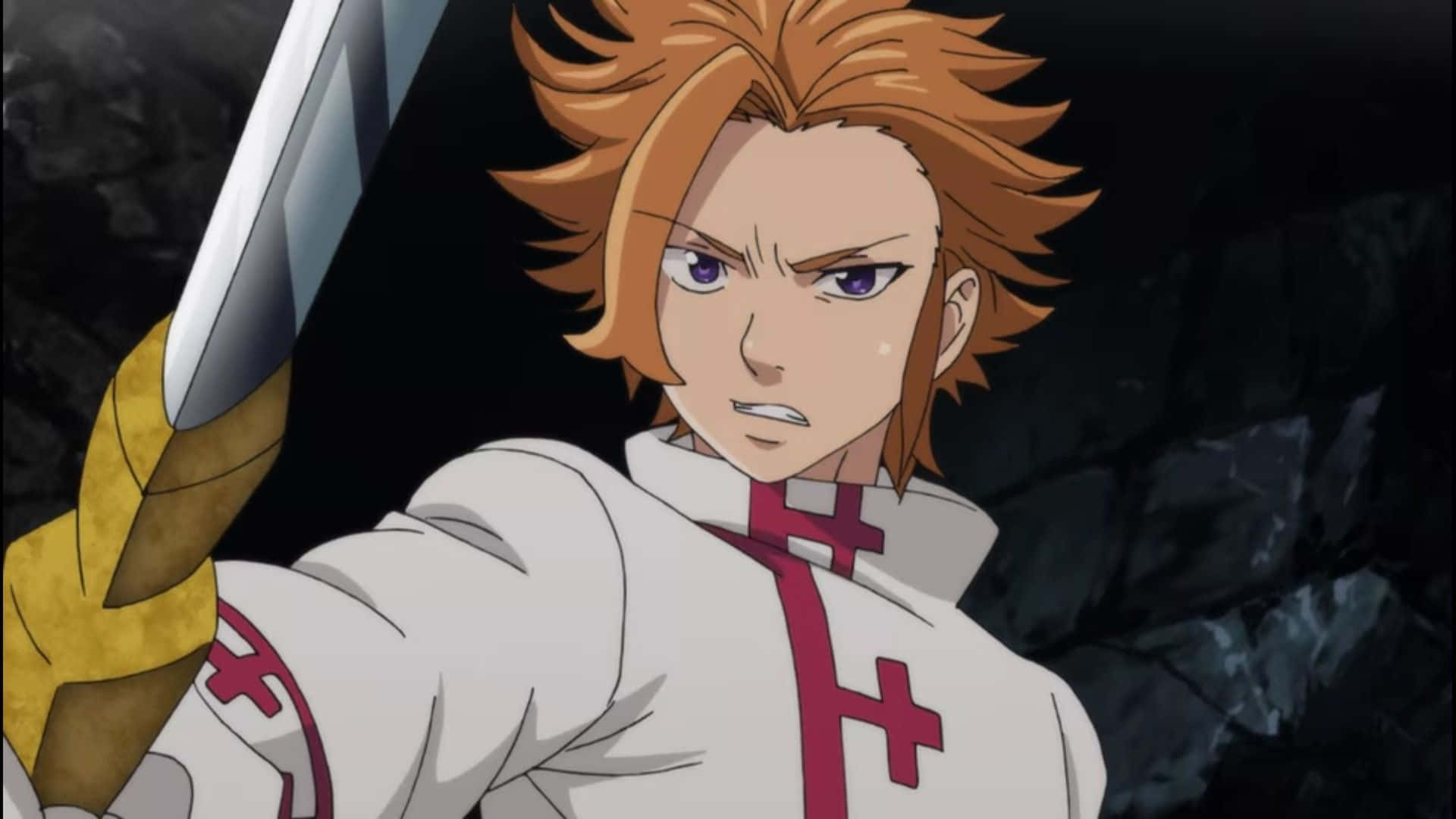 Seven Deadly Sins, Arthur Pendragon, spiky orange hair, Full HD Desktop Wallpaper