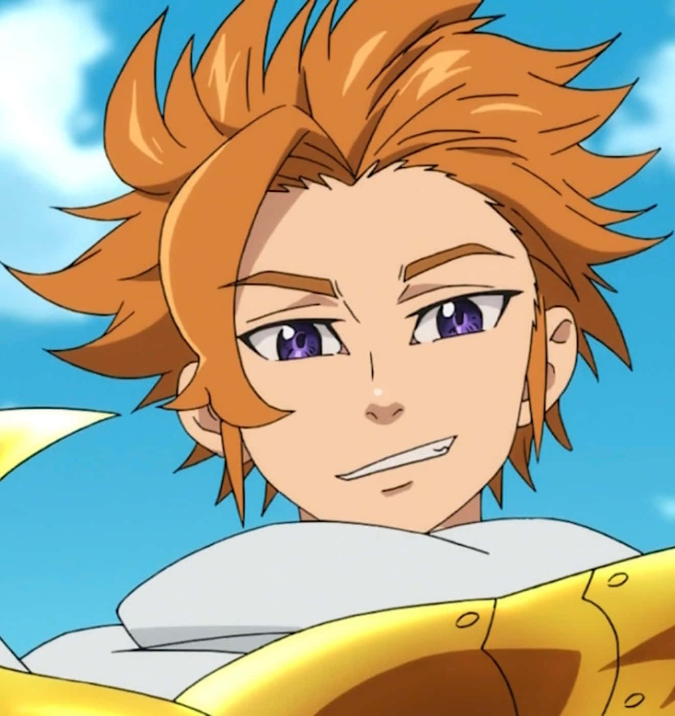 Seven Deadly Sins, Arthur Pendragon, spiky orange hair, HD Phone Wallpaper