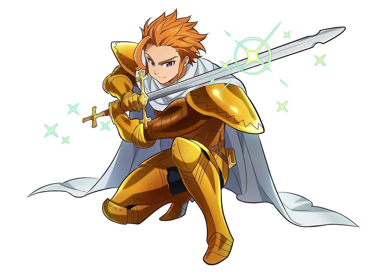 Arthur Pendragon, Seven Deadly Sins characters, golden armor, HD Desktop Wallpaper