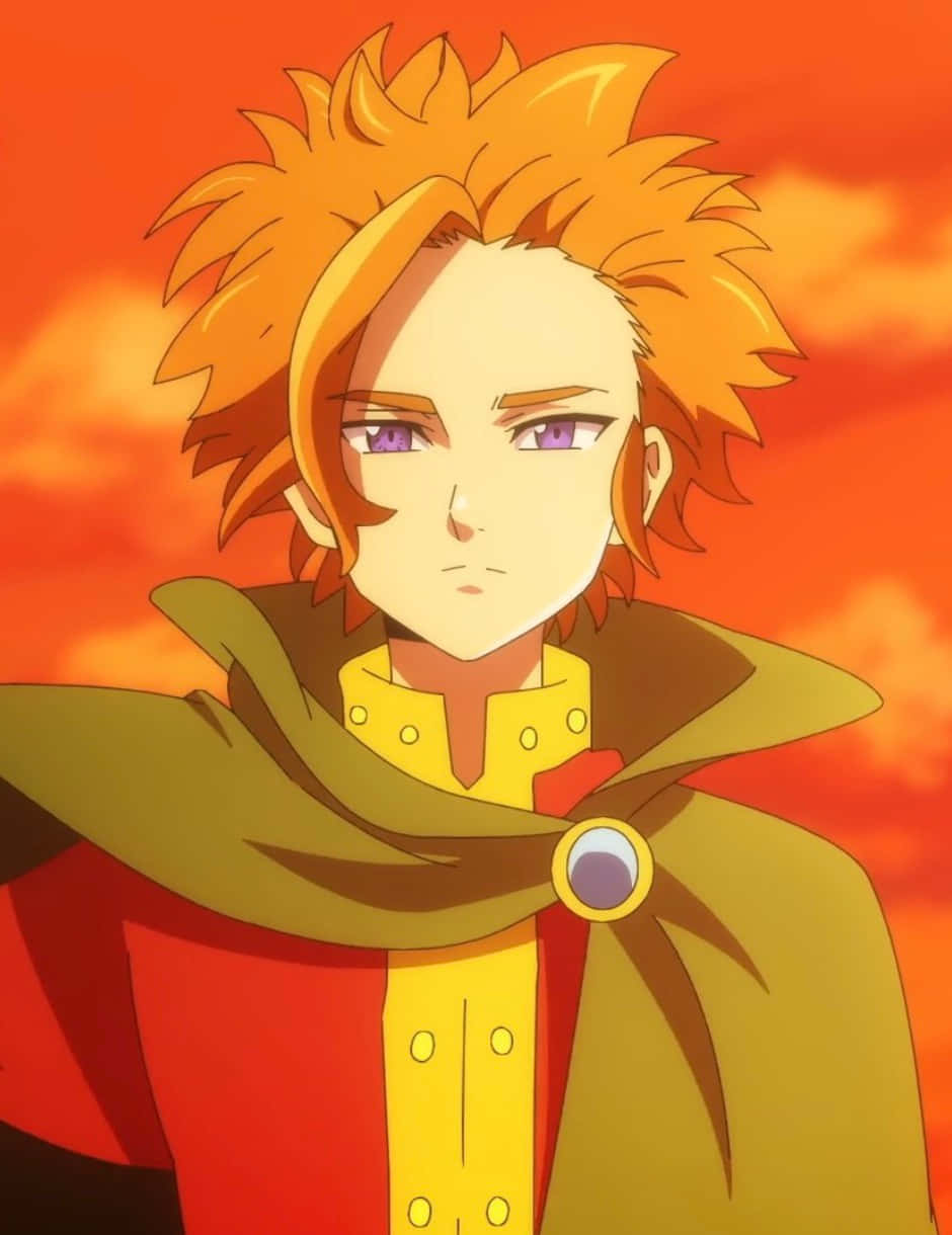 Seven Deadly Sins Arthur Pendragon, Arthur Pendragon, spiky orange hair, SD Phone Wallpaper