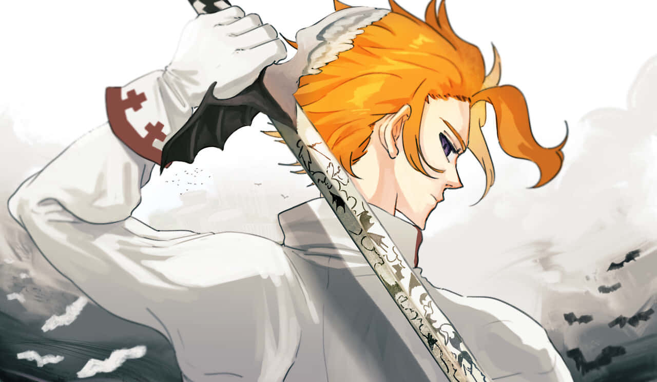 Arthur Pendragon, Seven Deadly Sins anime, fiery orange hair, HD Desktop Wallpaper