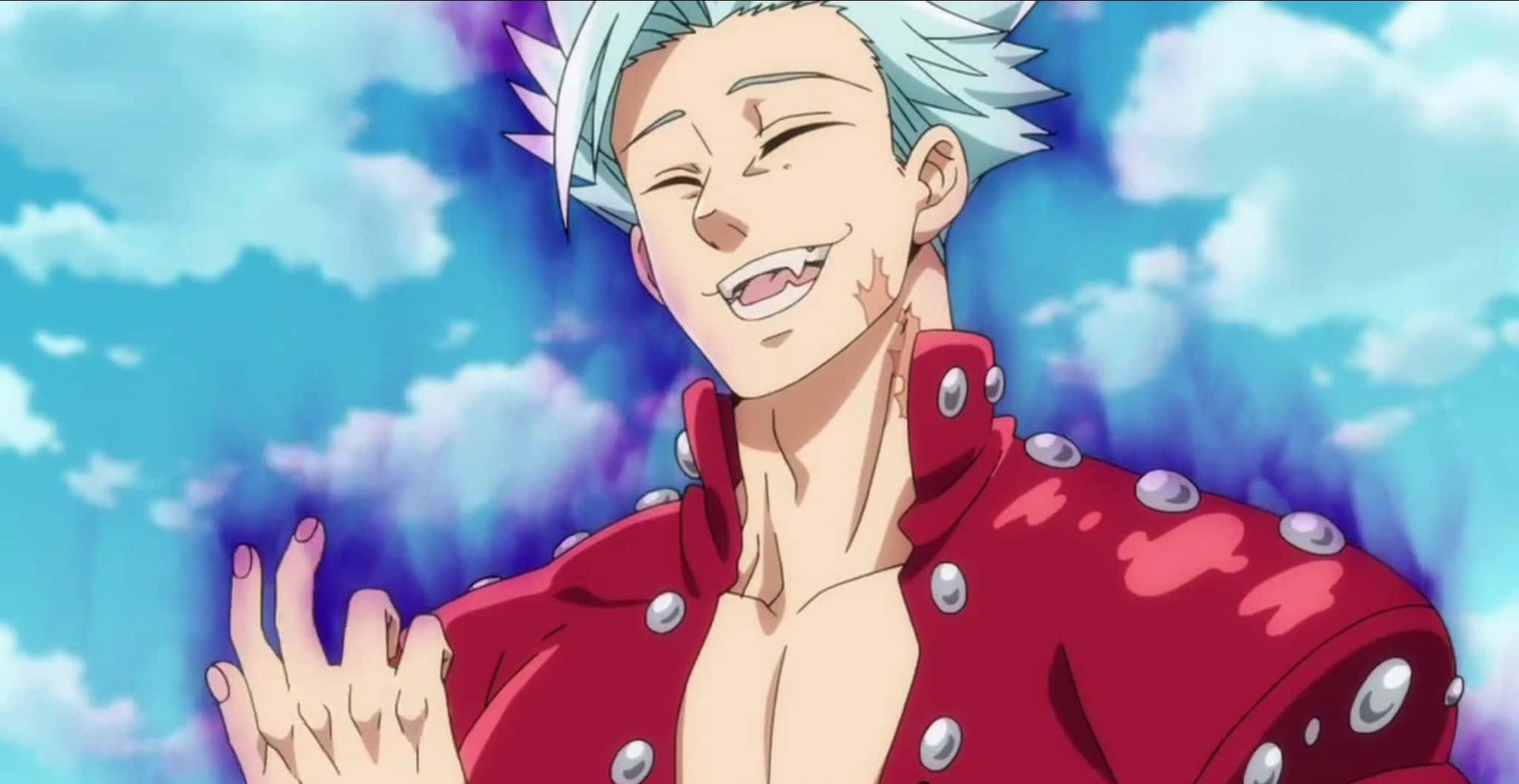 Seven Deadly Sins Ban, anime character, spiky white hair, Full HD Desktop Wallpaper