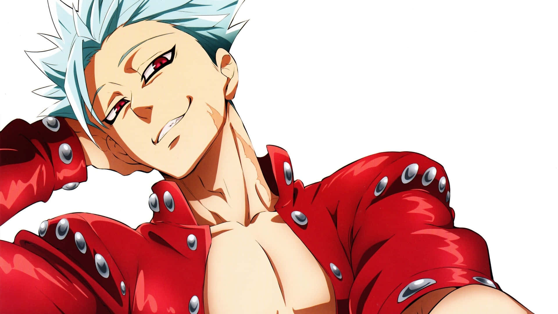 Seven Deadly Sins Ban, anime man, spiky blue hair, Full HD Desktop Wallpaper
