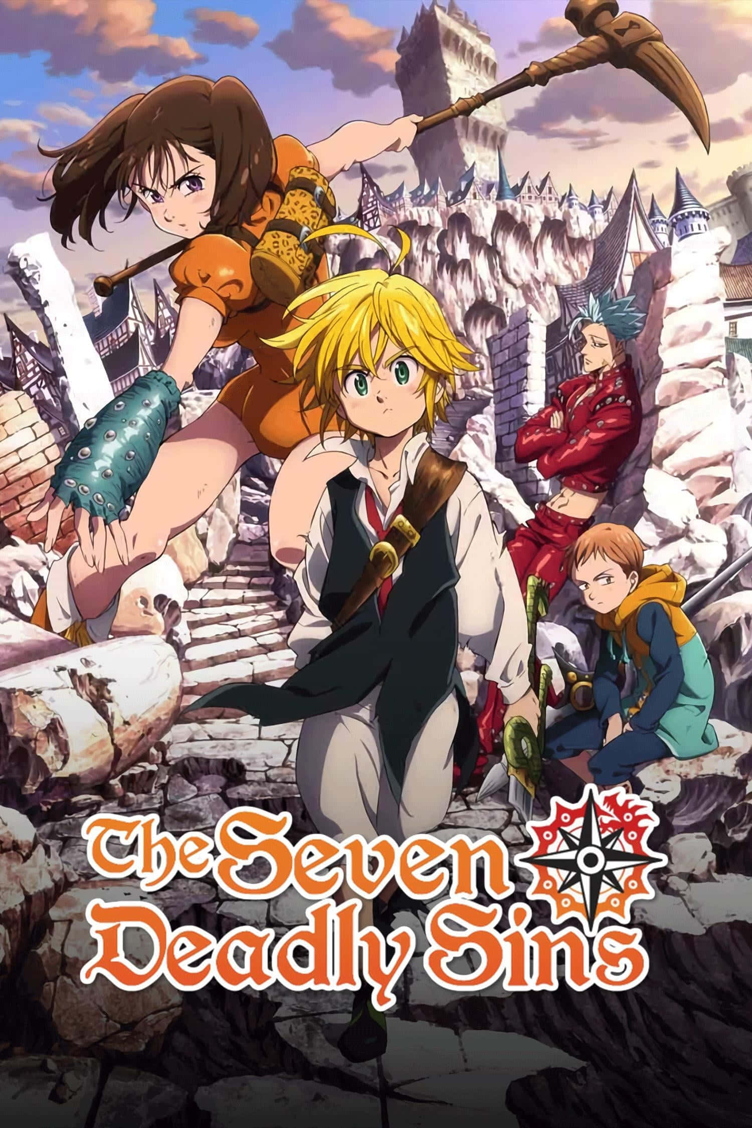 The Seven Deadly Sins, anime characters, rubble, Full HD Phone Wallpaper