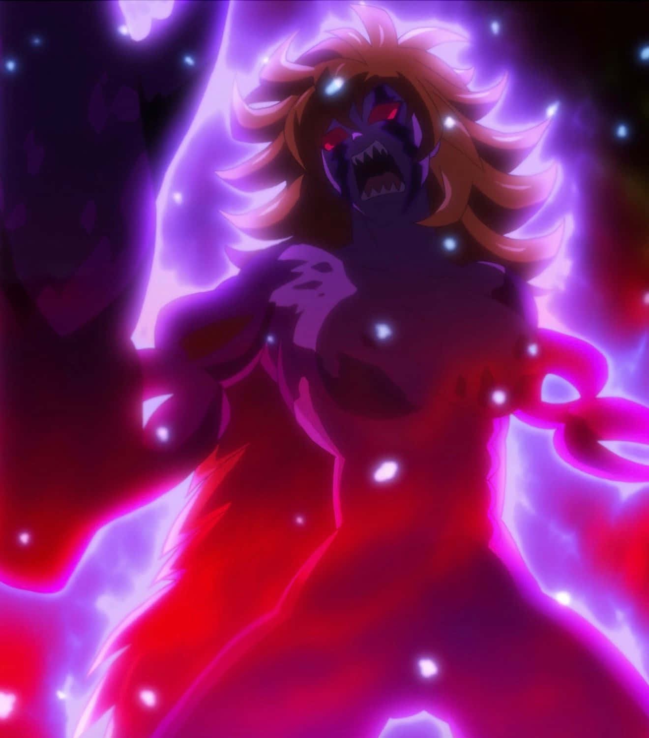 Seven Deadly Sins Derieri, glowing red eyes, spiky hair, HD Phone Wallpaper