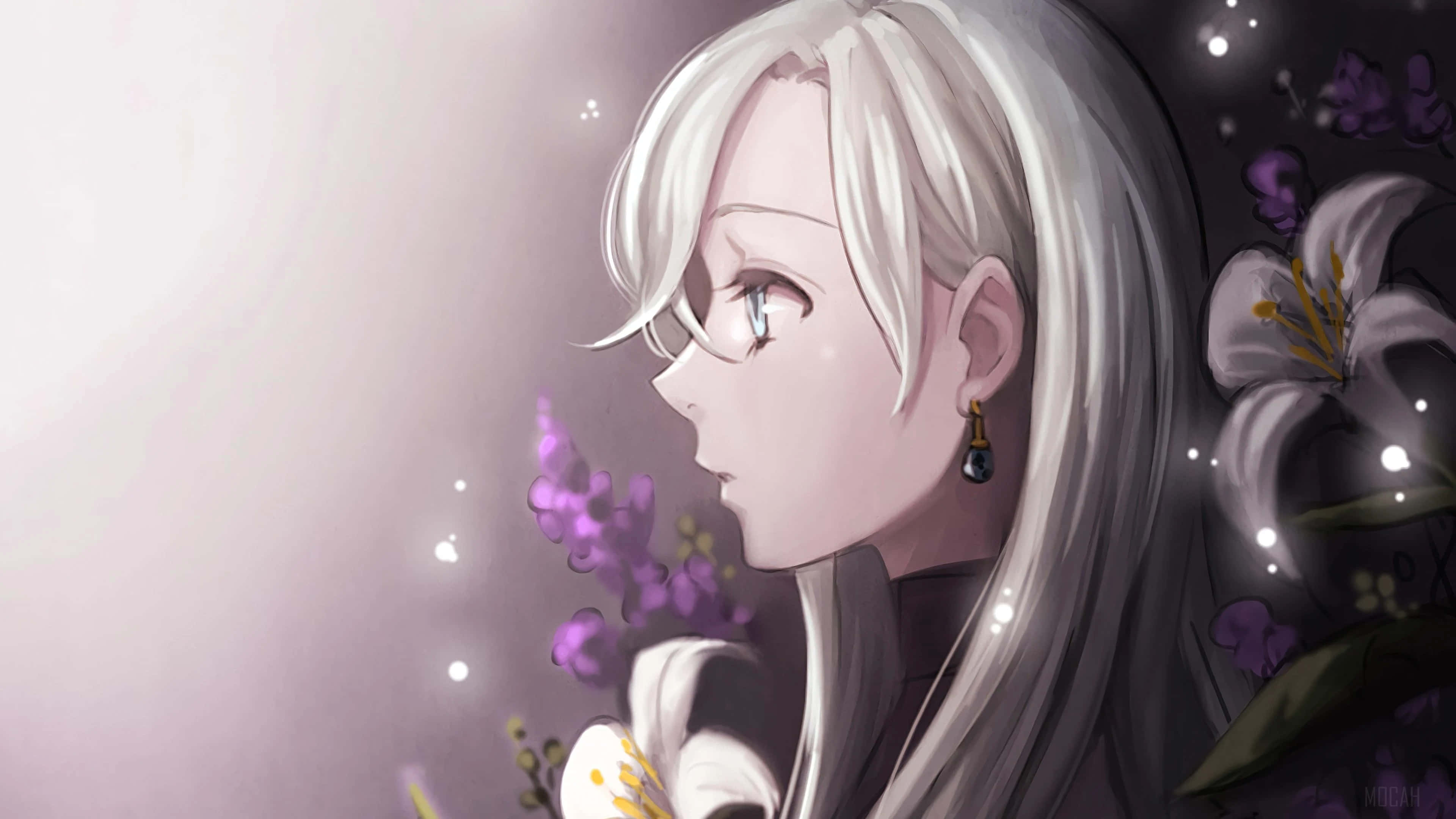Seven Deadly Sins, Elizabeth Liones, silver hair, 4K Desktop Wallpaper