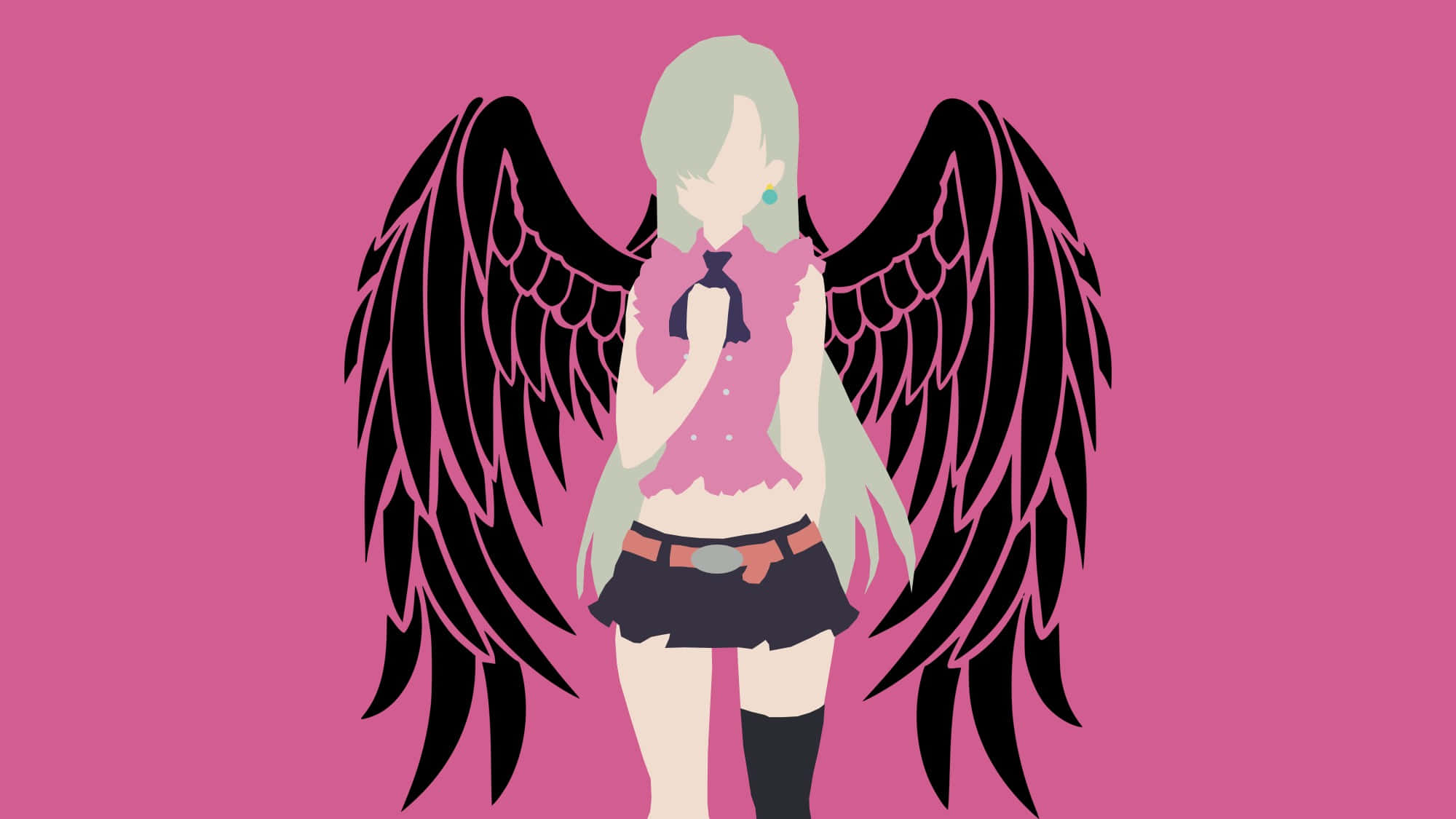 Seven Deadly Sins, Elizabeth Liones, pale green hair, Full HD Desktop Wallpaper
