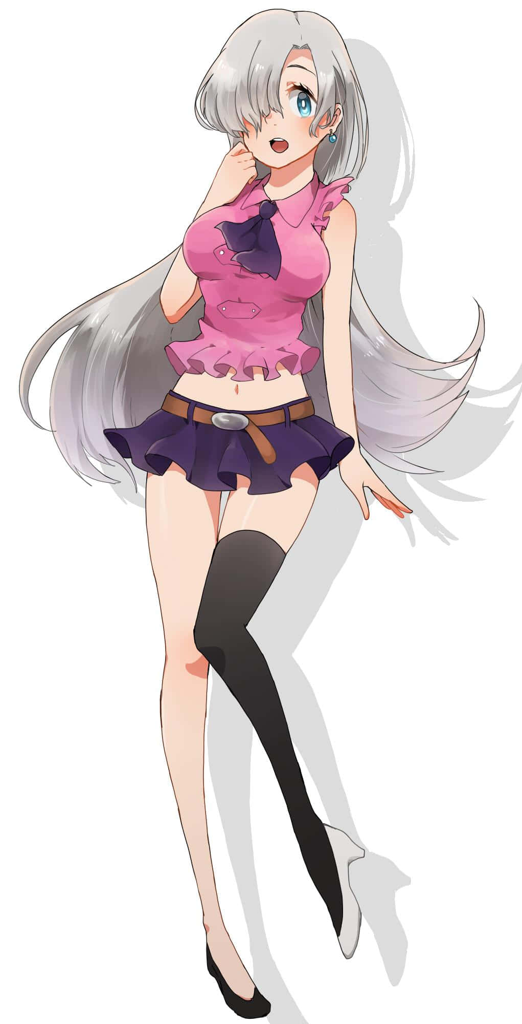 Seven Deadly Sins, Elizabeth Liones, silver hair, Full HD Phone Wallpaper