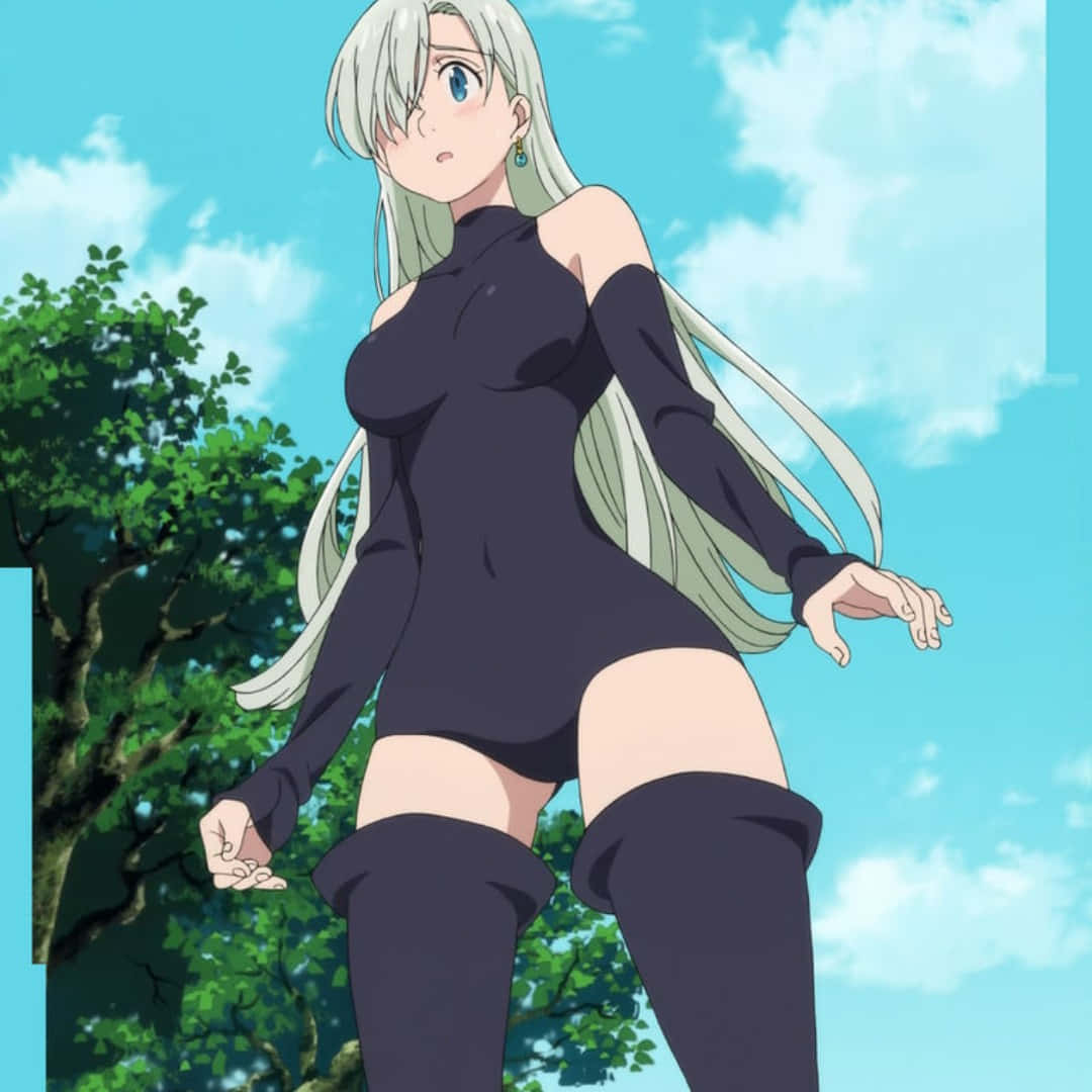 Elizabeth Liones, Seven Deadly Sins, silver-haired, SD Desktop Wallpaper