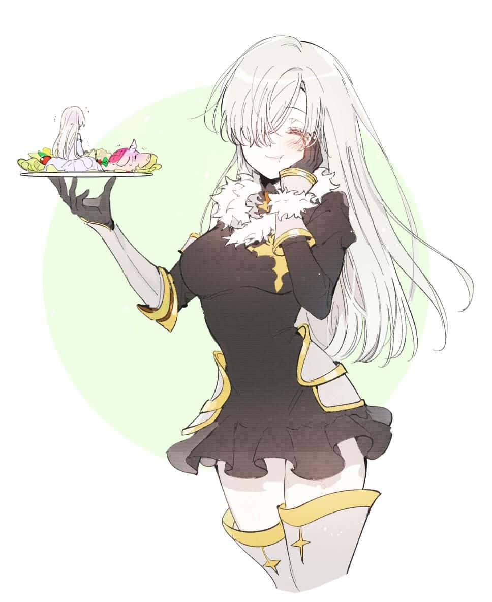 Seven Deadly Sins, Elizabeth Liones, long white hair, SD Phone Wallpaper