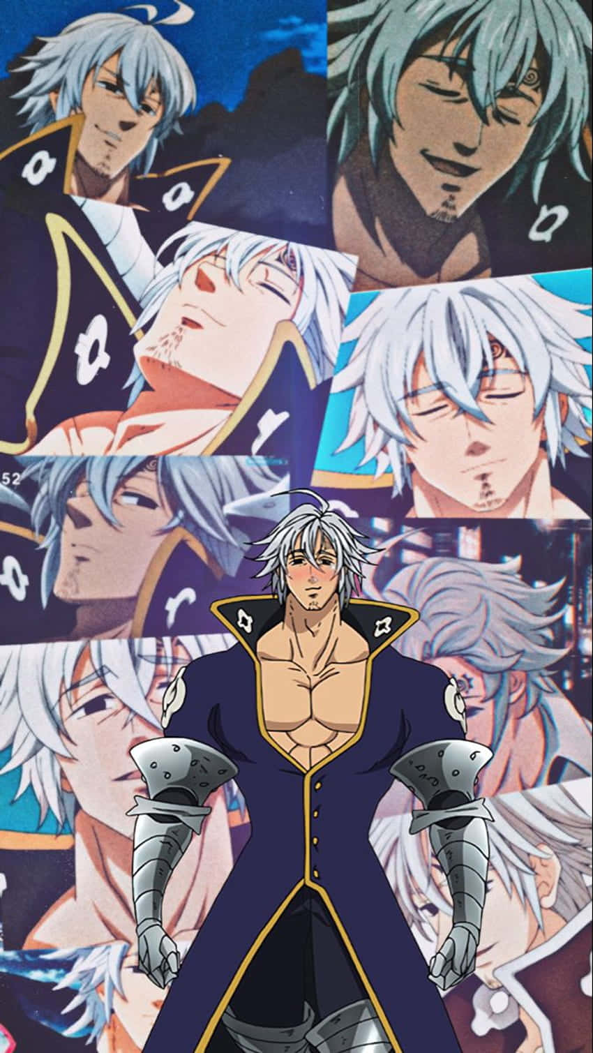 Seven Deadly Sins Estarossa, silver-haired warrior, dark armor, HD Phone Wallpaper