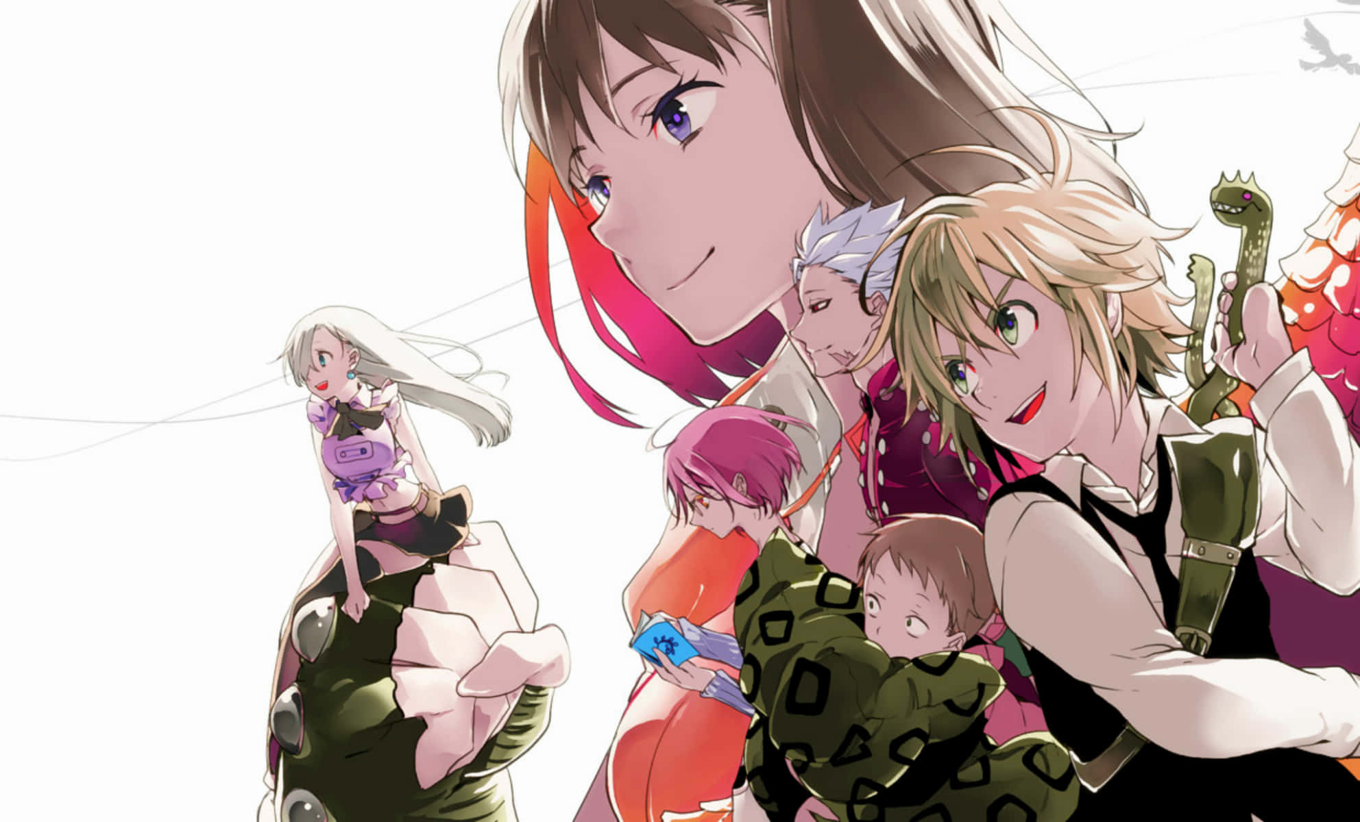 Seven Deadly Sins, Main Cast, 4K, Full HD Desktop Wallpaper