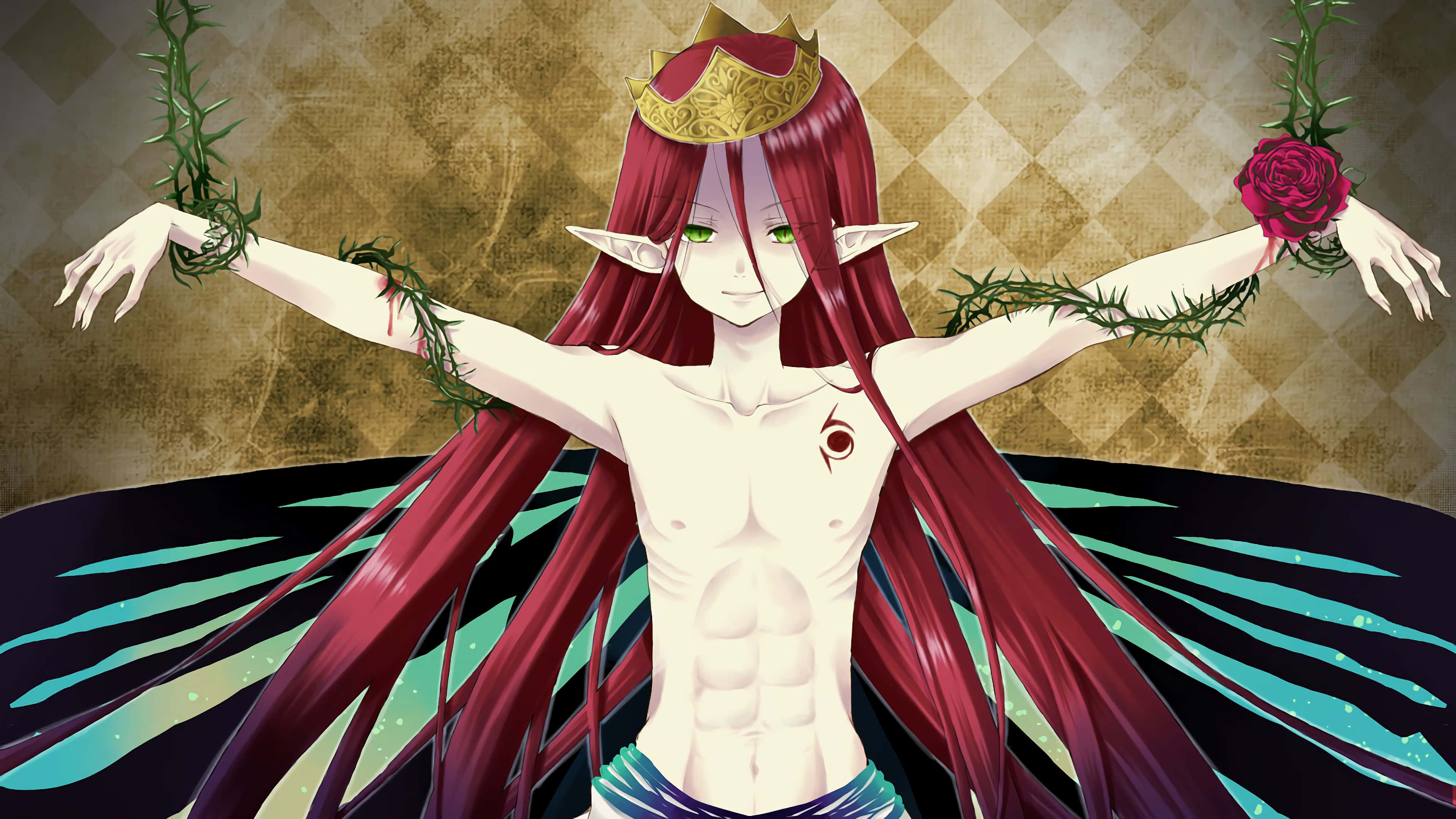 Seven Deadly Sins, Gloxinia, red hair, 4K Desktop Wallpaper