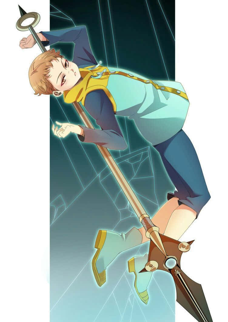 Seven Deadly Sins iPhone, anime boy, blonde hair, SD Phone Wallpaper