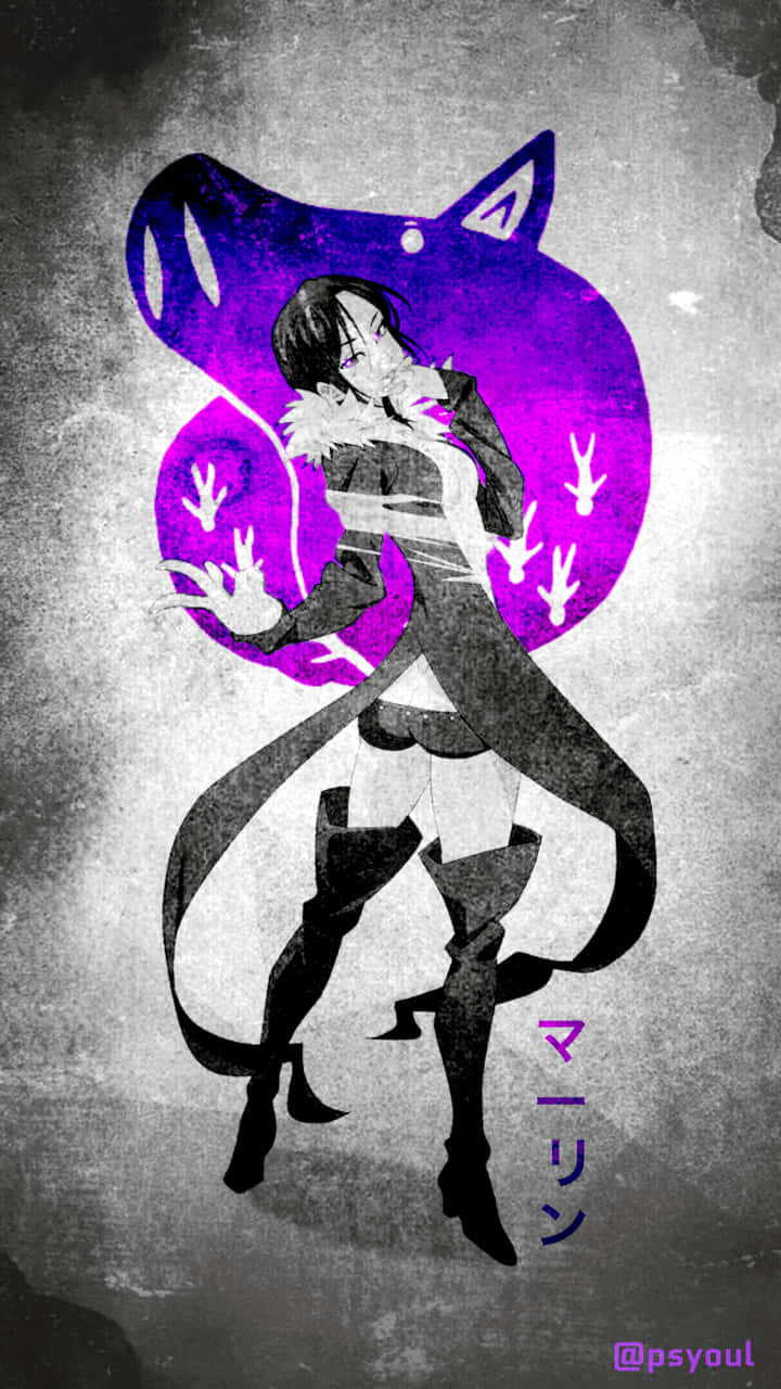 Seven Deadly Sins, anime girl, purple fox-like aura, HD Phone Wallpaper