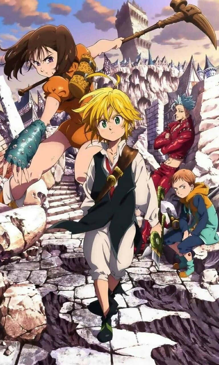 Seven Deadly Sins iPhone, anime, adventurers, HD Phone Wallpaper