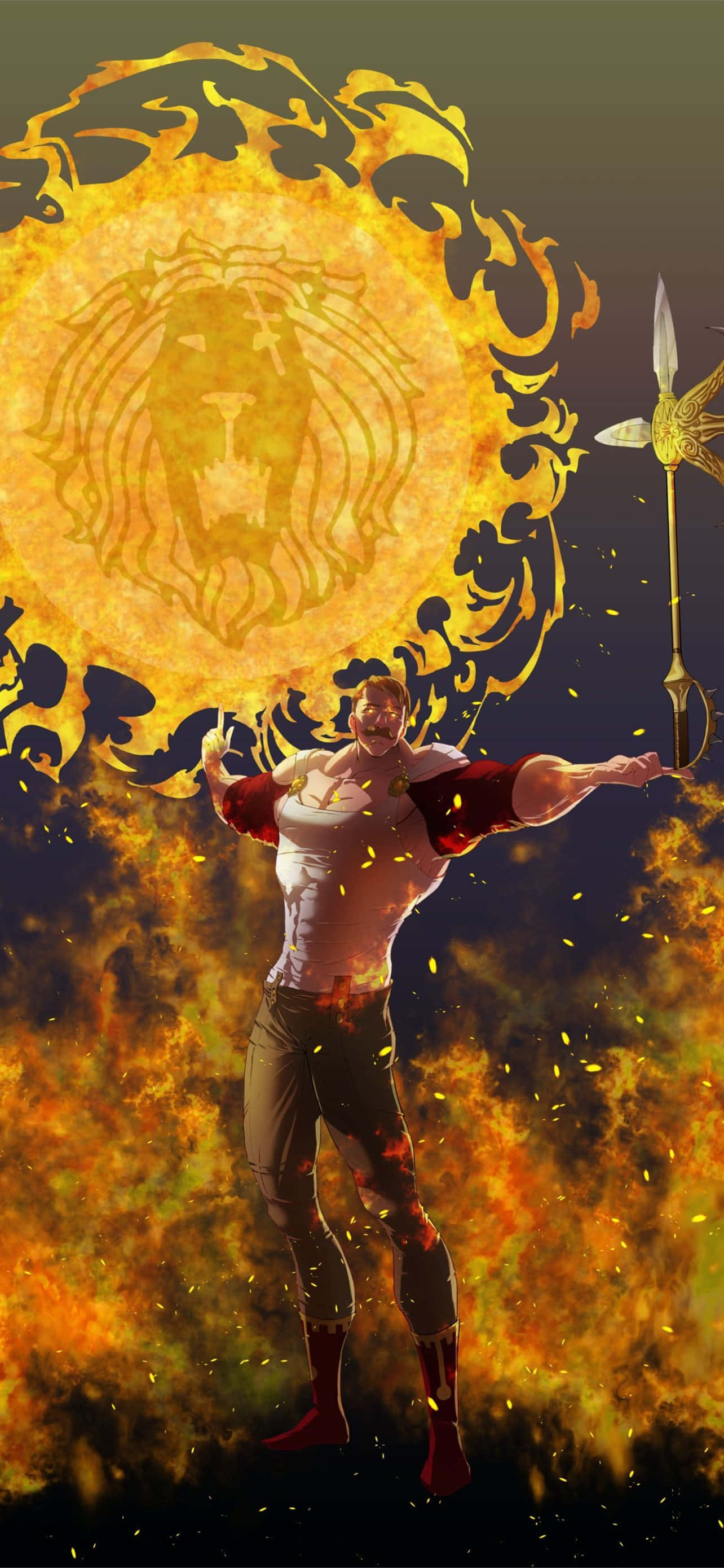 Seven Deadly Sins, iPhone, muscular warrior, 2K Phone Wallpaper