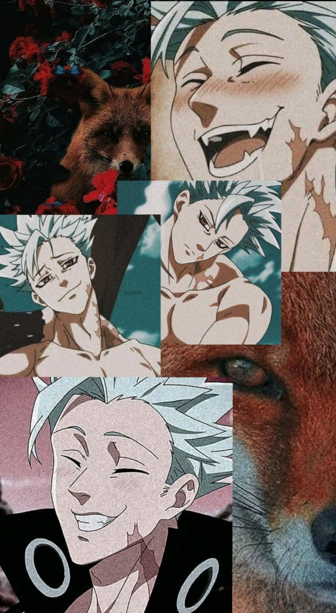 Seven Deadly Sins, anime collage, spiky-haired character, Full HD Phone Wallpaper