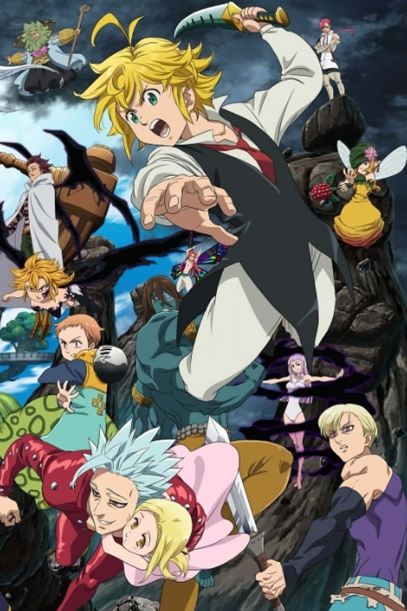 Seven Deadly Sins, iPhone, anime characters, SD Phone Wallpaper