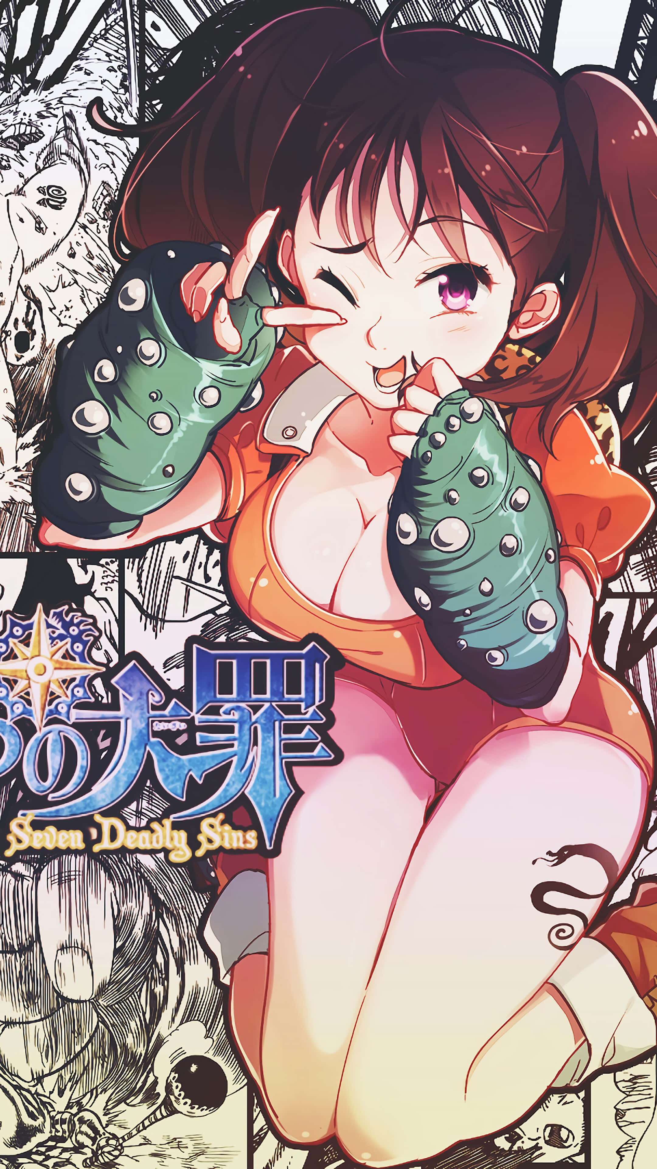 Seven Deadly Sins, iPhone, anime girl, 4K Phone Wallpaper