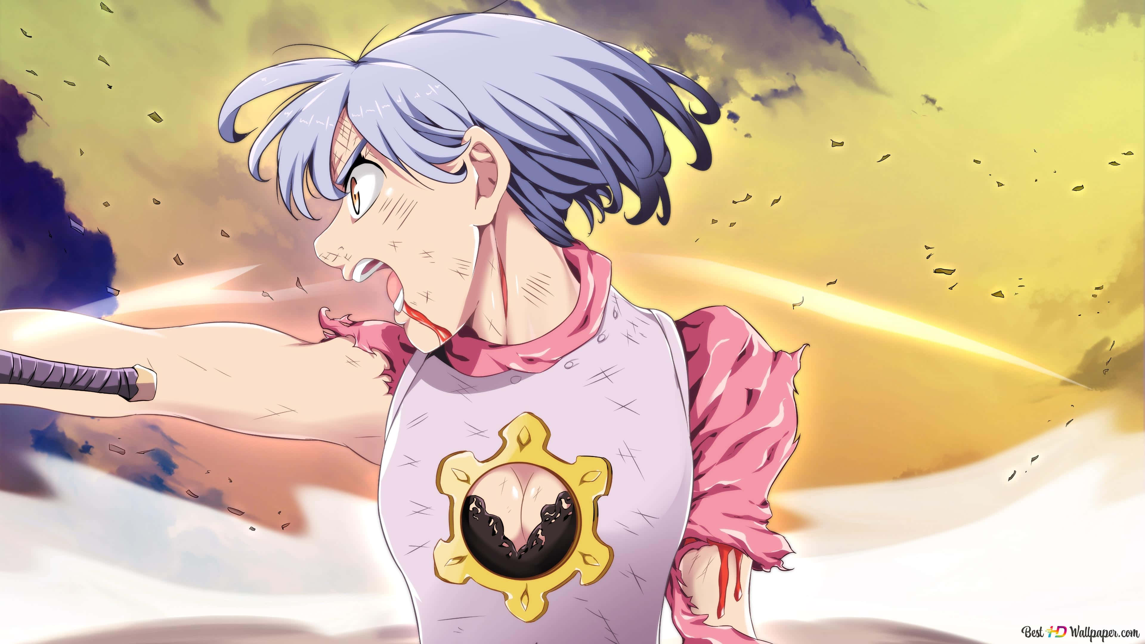 Seven Deadly Sins, Jericho, silver hair, 4K Desktop Wallpaper
