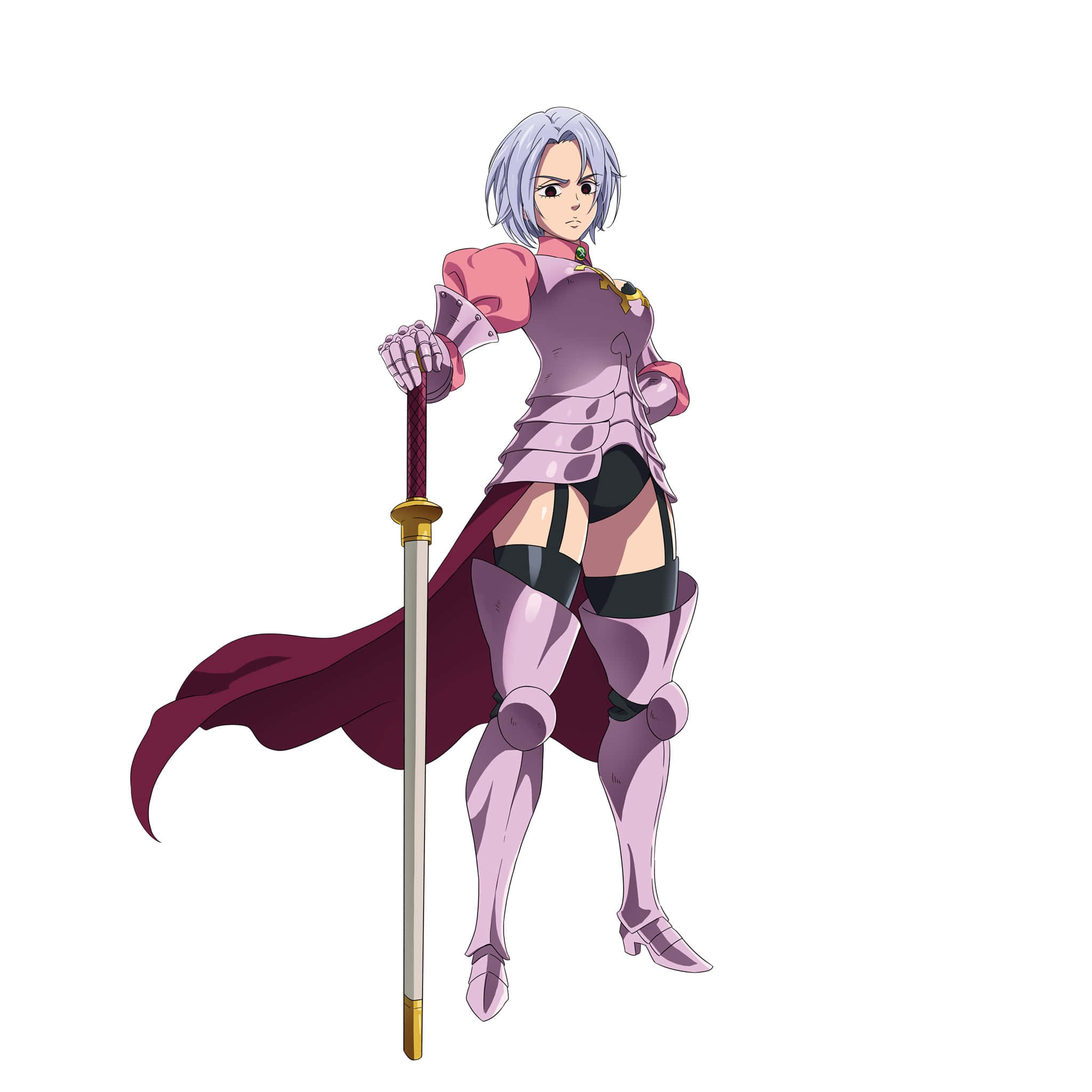 Jericho, Seven Deadly Sins, silver-haired anime warrior, Full HD Desktop Wallpaper