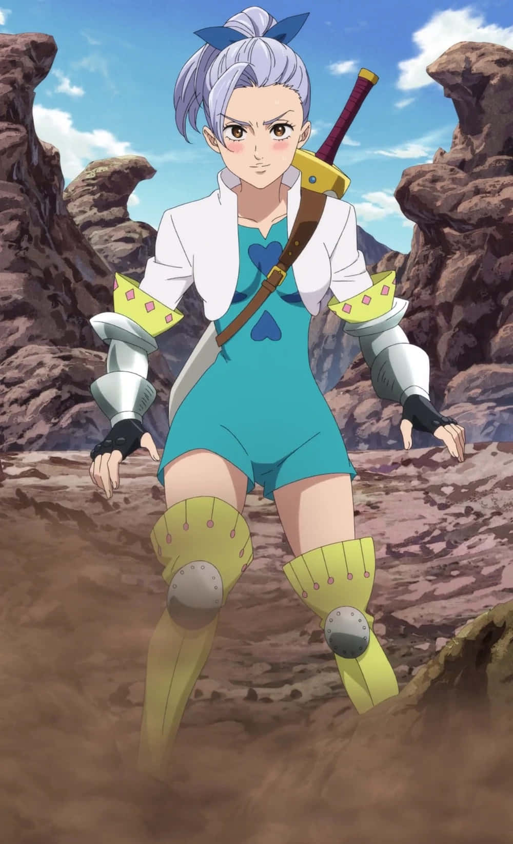 Seven Deadly Sins Jericho, silver hair, sword, HD Phone Wallpaper