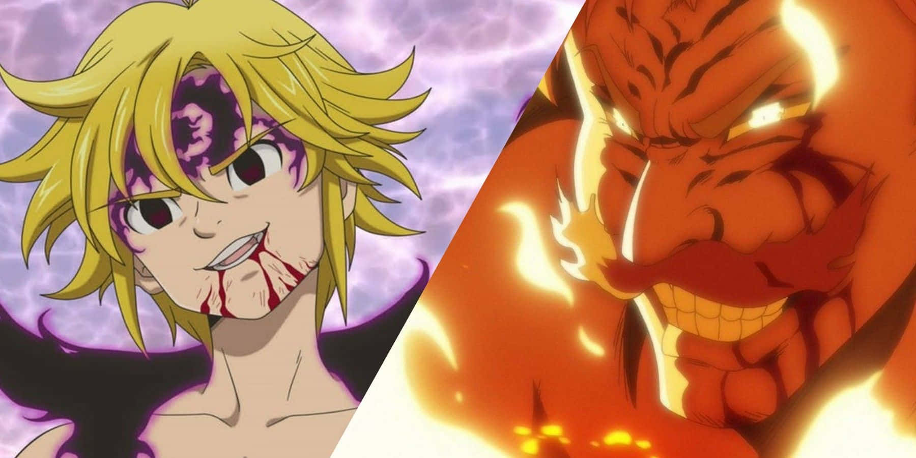 The Seven Deadly Sins, blonde character, bloodied face, HD Desktop Wallpaper