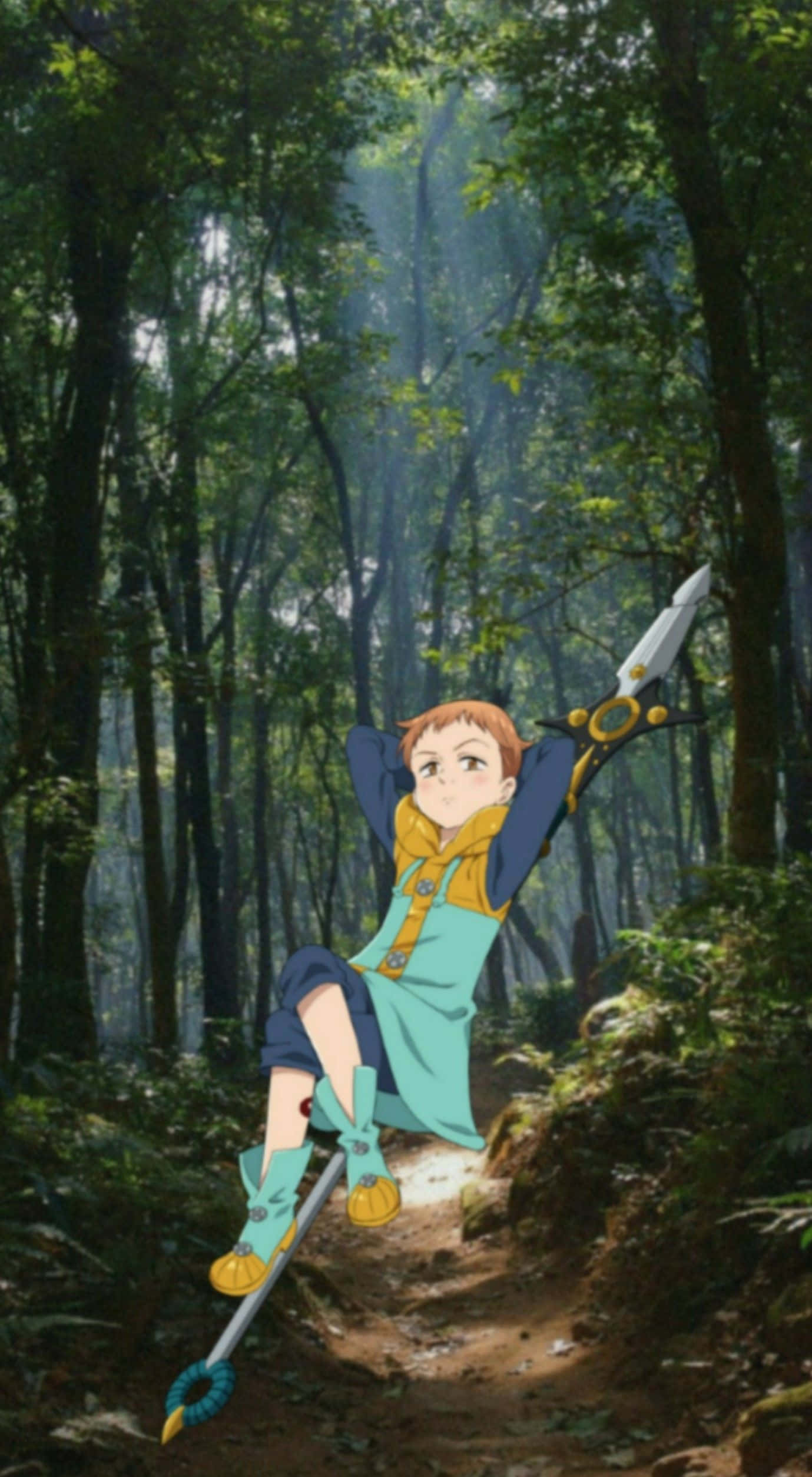 Seven Deadly Sins Anime, King, orange hair, Full HD Phone Wallpaper