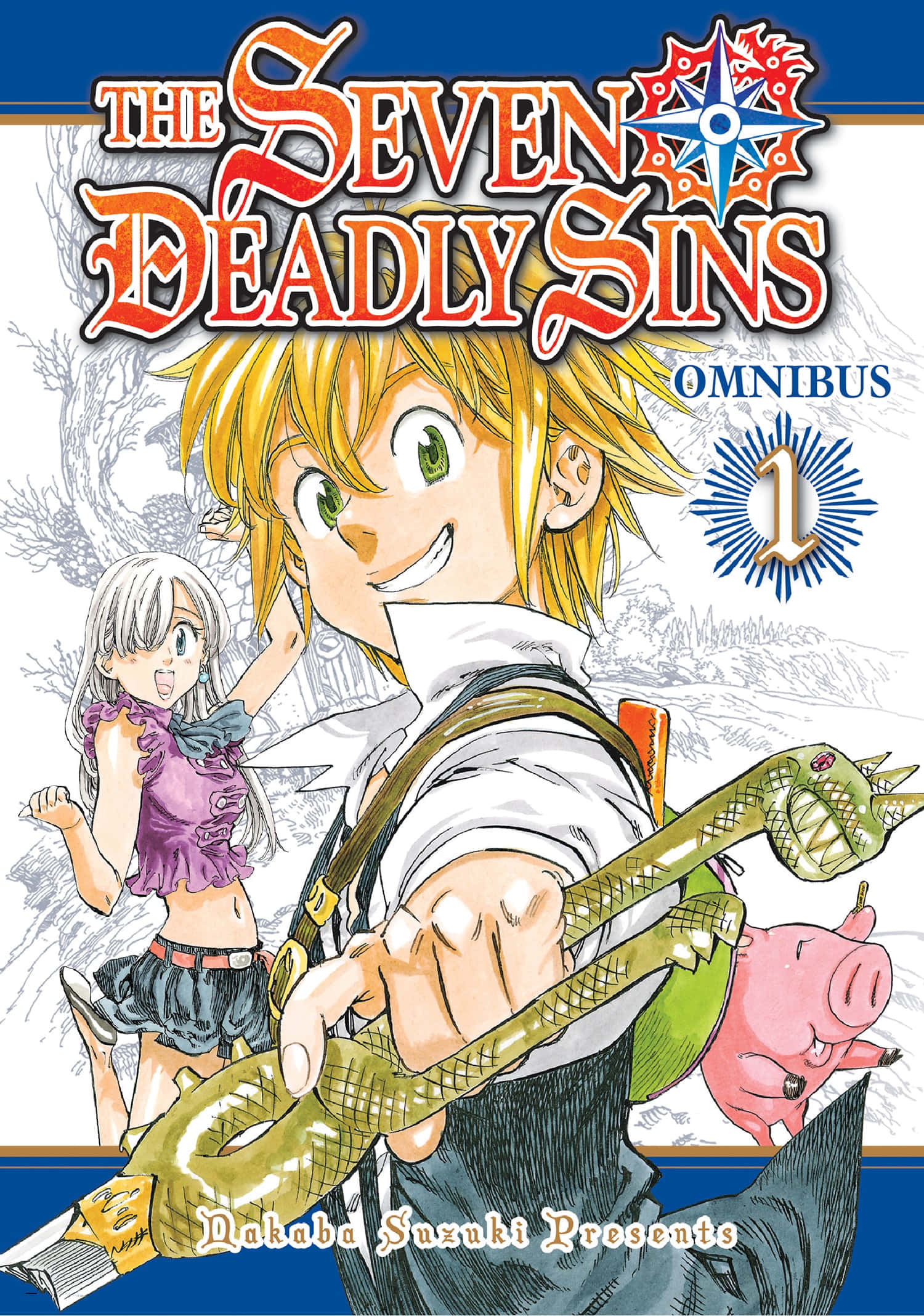 Seven Deadly Sins, anime cover, cheerful blonde boy, Full HD Phone Wallpaper