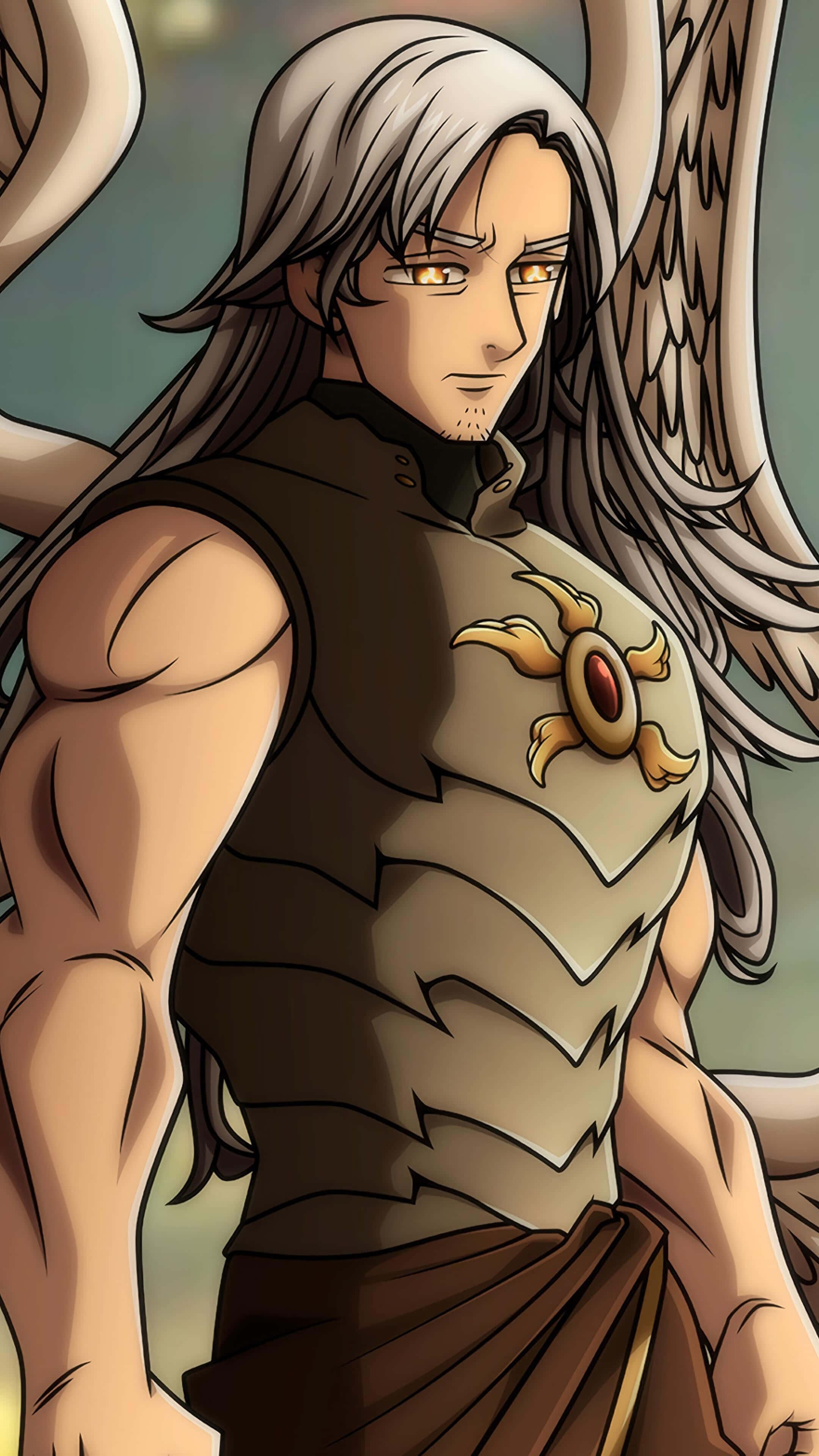 Mael, Seven Deadly Sins, anime angel, 4K Phone Wallpaper