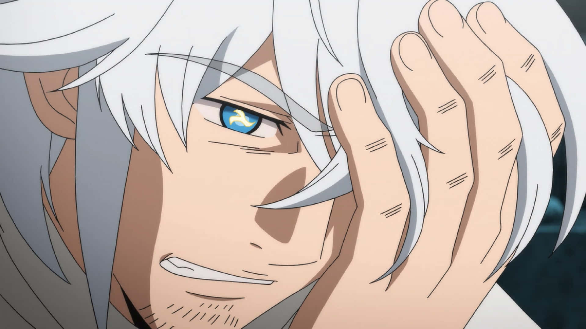 Mael, anime male, white hair, Full HD Desktop Wallpaper