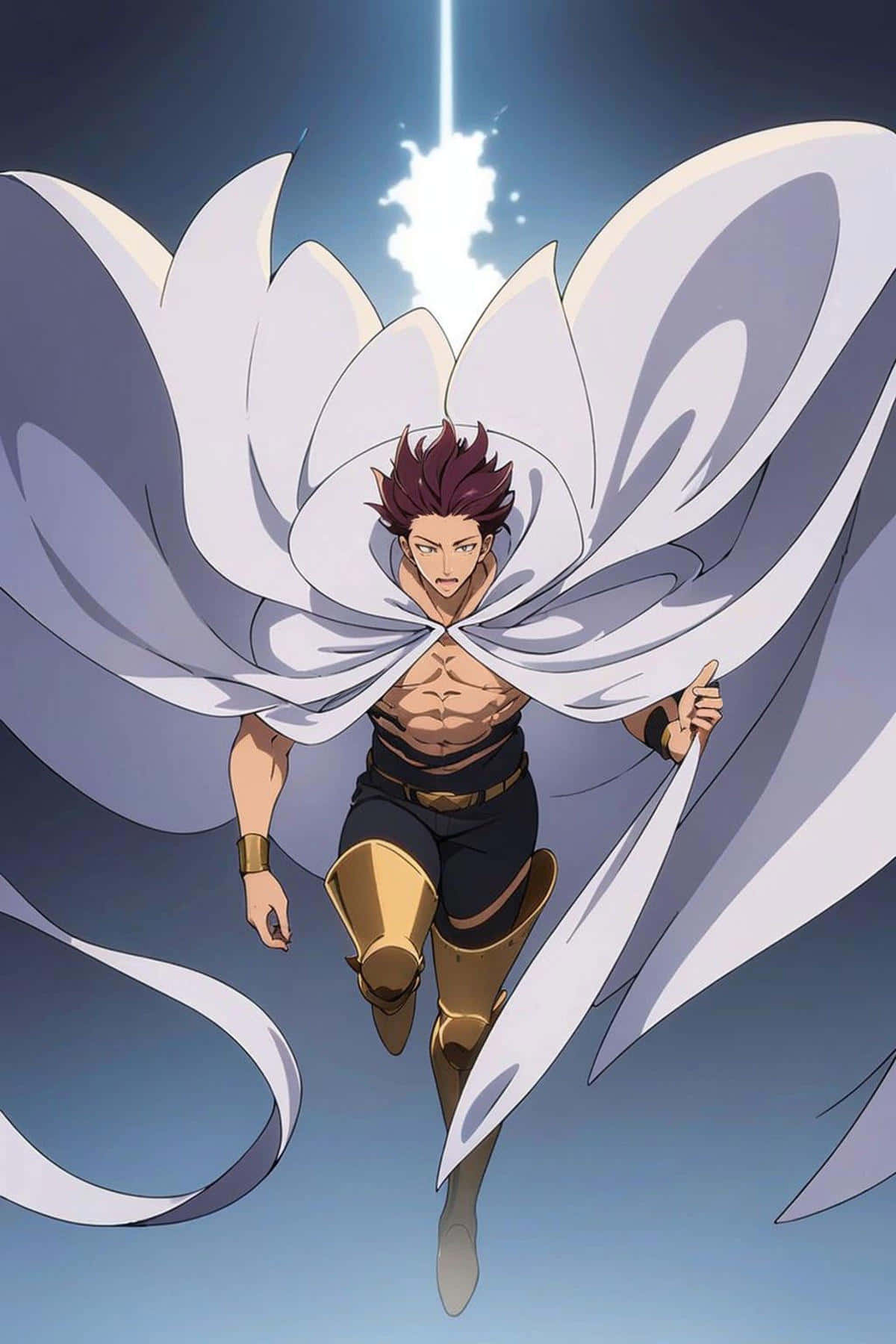 Monspeet Seven Deadly Sins Character, anime warrior, spiky red hair, HD Phone Wallpaper