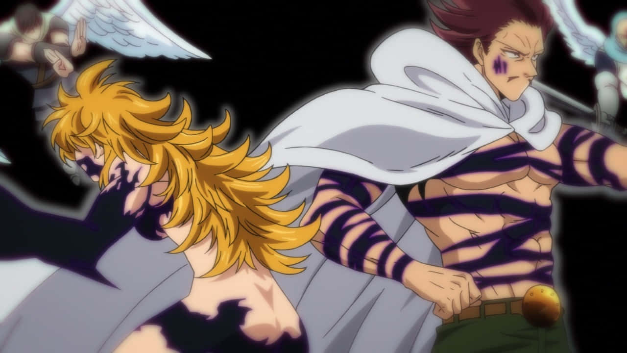 Seven Deadly Sins, anime characters, wings, HD Desktop Wallpaper
