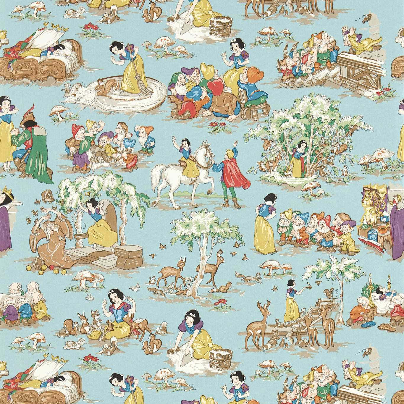 Snow White and the Seven Dwarfs, Seven Dwarfs, Snow White, HD Desktop Wallpaper